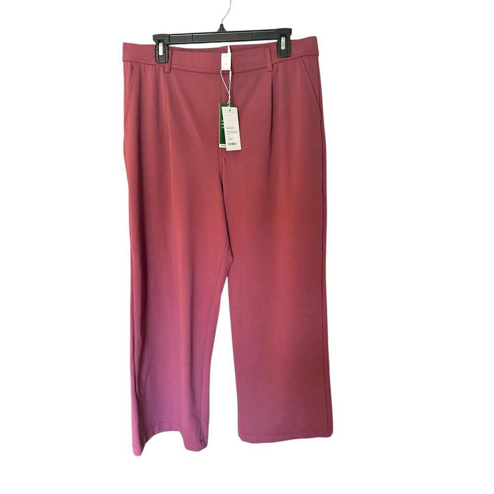 Halara wide leg pullon pants with pleats & side pockets Women’s Size XLargeP NWT